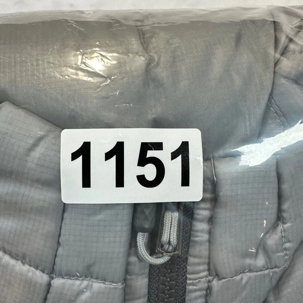 The North Face Thermoball Eco Vest Mens M Silver Puffer‎ Quilted NF0A3LHD